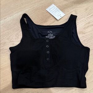 Klassy Network Black Textured Tank
